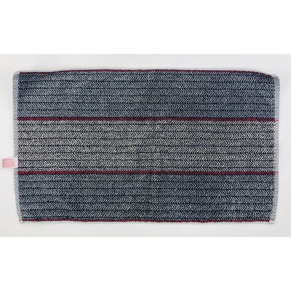 1 Cecil Saydah Hand towel 1970s Black Red Grey European Collection Cotton Arrows - Picture 3 of 6